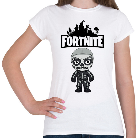 Fortnite Skull trooper-Női póló