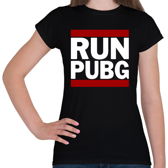 RUN PUBG-Női póló