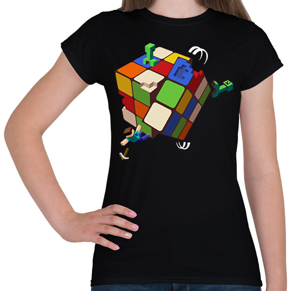 Rubik - Minecraft-Női póló