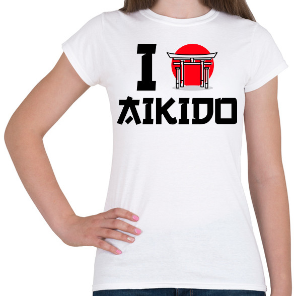 I love Aikido-Női póló