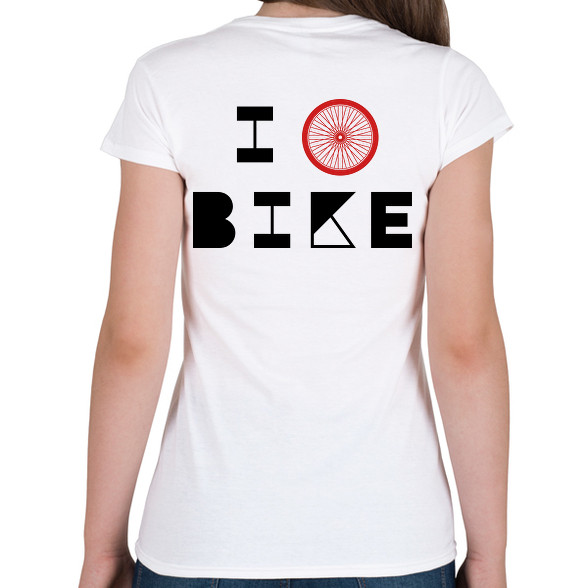 I love bike (black)-Női póló