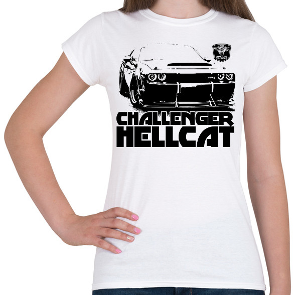 Challenger Hellcat Front-Női póló