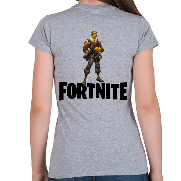 Fortnite #7 /Black/-Női póló