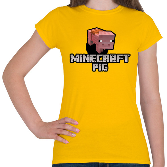 Minecraft pig-Női póló