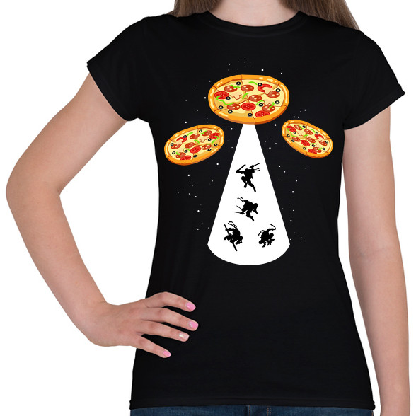 Pizza UFO-Női póló