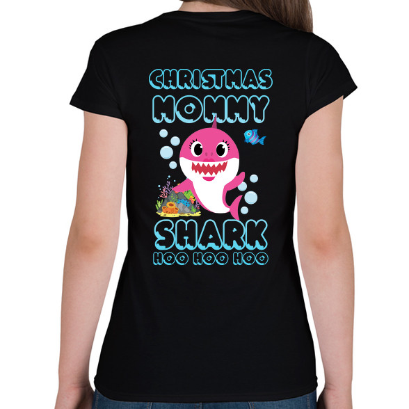 Christmas Mommy Shark-Női póló