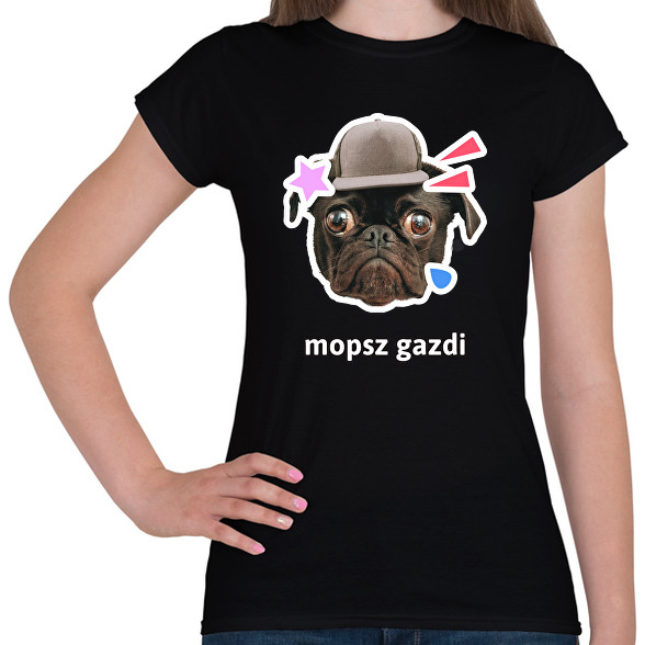 mopsz gazdi 2-Női póló