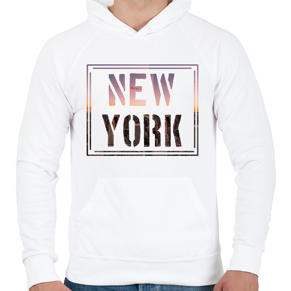 NEW York -Férfi kapucnis pulóver