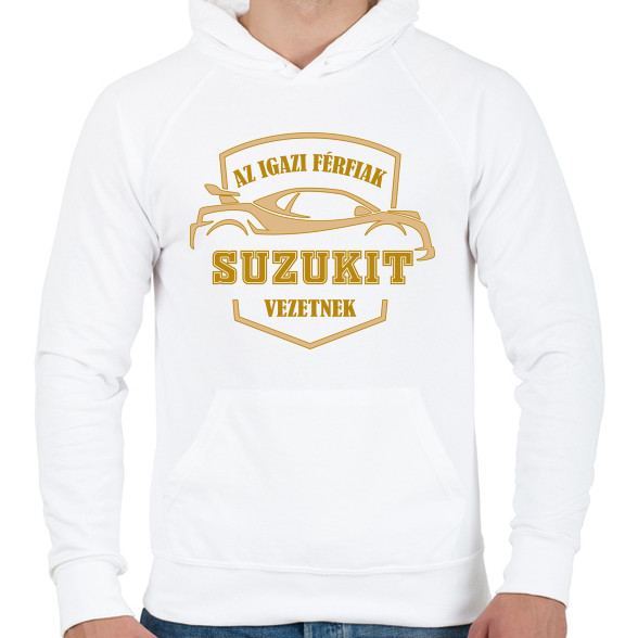 Suzukis sofőr-Férfi kapucnis pulóver