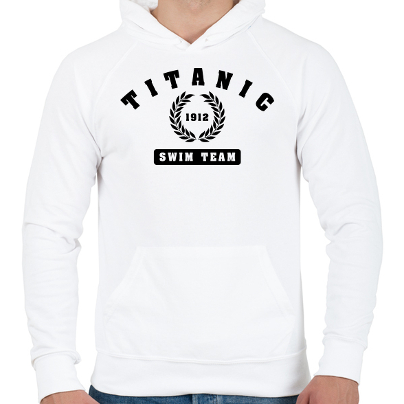 titanic-swim-team-black-Férfi kapucnis pulóver