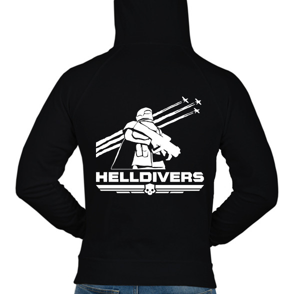 Helldivers-Férfi kapucnis pulóver