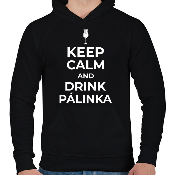 DRINK PÁLINKA-Férfi kapucnis pulóver