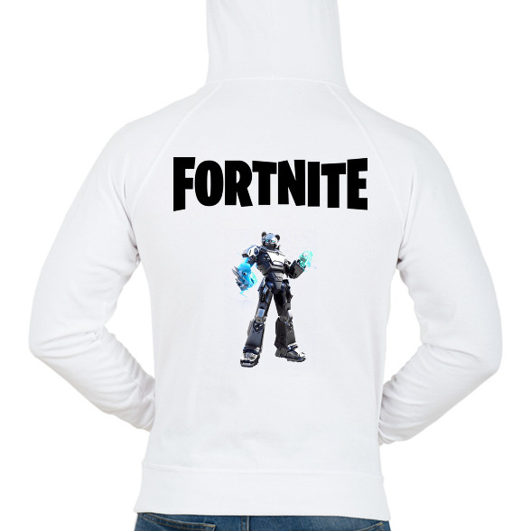 Fortnite Black Mecha Team -Férfi kapucnis pulóver