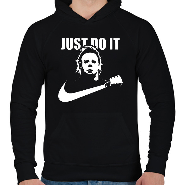 just do it Michael Myers-Férfi kapucnis pulóver