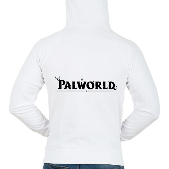 Palworld - fekete-Férfi kapucnis pulóver