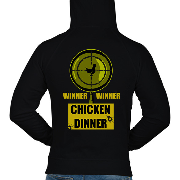 WINNER-WINNER CHICKEN DINNER-Férfi kapucnis pulóver