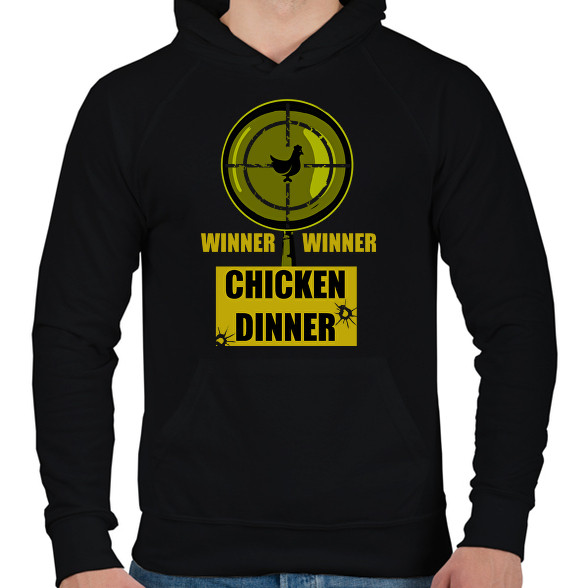 WINNER-WINNER CHICKEN DINNER-Férfi kapucnis pulóver