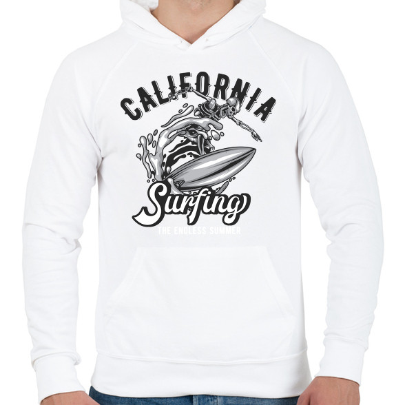 Szörf 02 - California Surfing-Férfi kapucnis pulóver