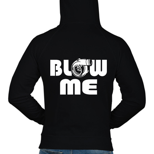 Blow me-Férfi kapucnis pulóver