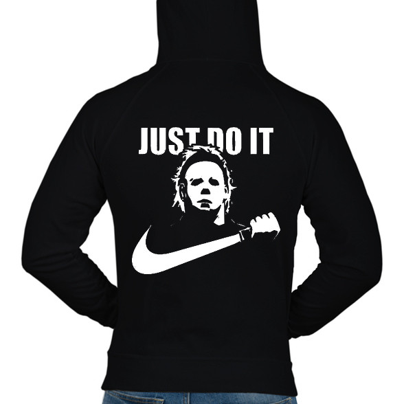 just do it Michael Myers-Férfi kapucnis pulóver