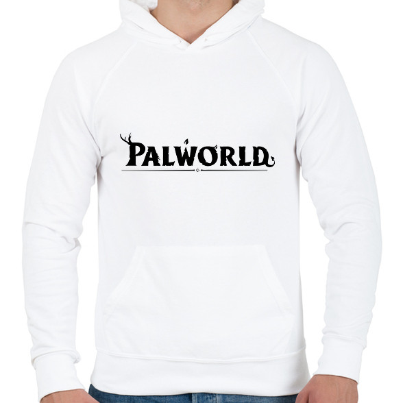 Palworld - fekete-Férfi kapucnis pulóver