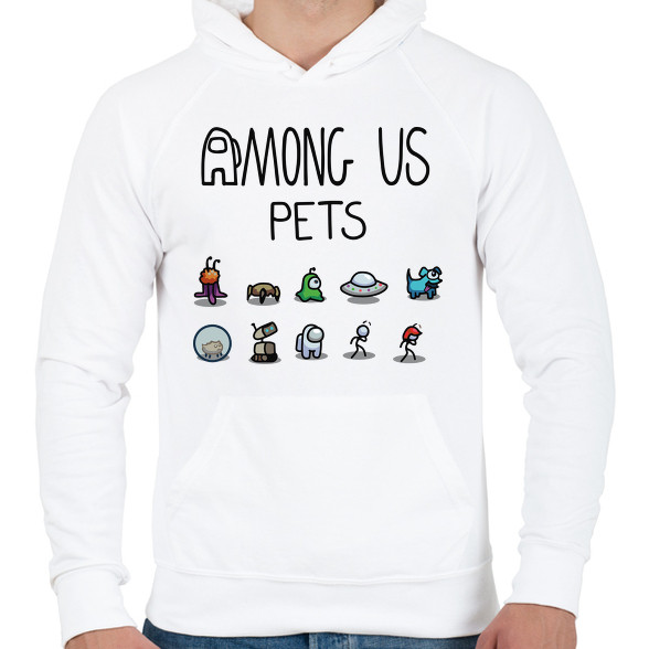 Among us pets-Férfi kapucnis pulóver