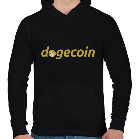 Dogecoin-Férfi kapucnis pulóver