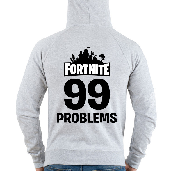 99 Probléma - Fortnite-Férfi kapucnis pulóver