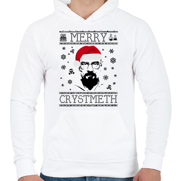 merry crystmeth-Férfi kapucnis pulóver