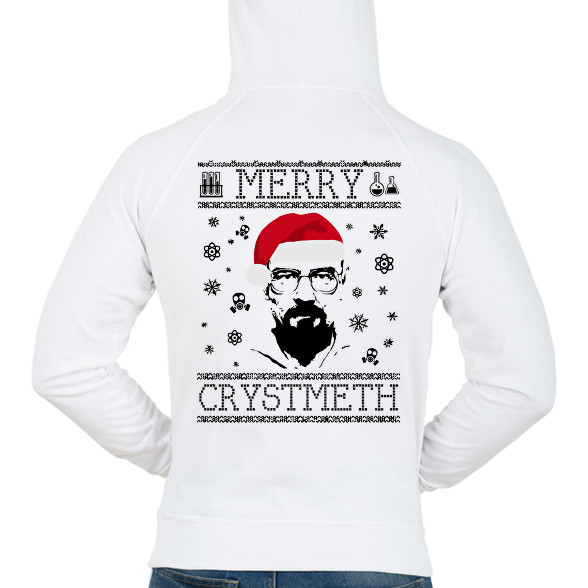 merry crystmeth-Férfi kapucnis pulóver