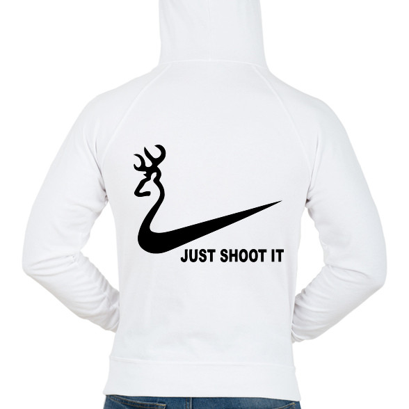 Just shoot it 2-Férfi kapucnis pulóver