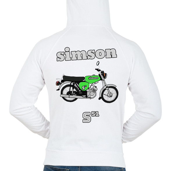 Simson -Férfi kapucnis pulóver