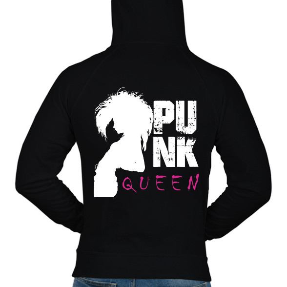 Punk queen-Férfi kapucnis pulóver