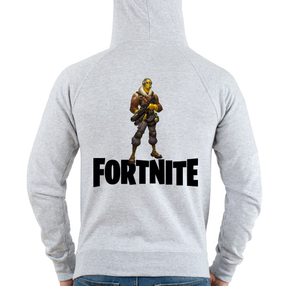 Fortnite #7 /Black/-Férfi kapucnis pulóver