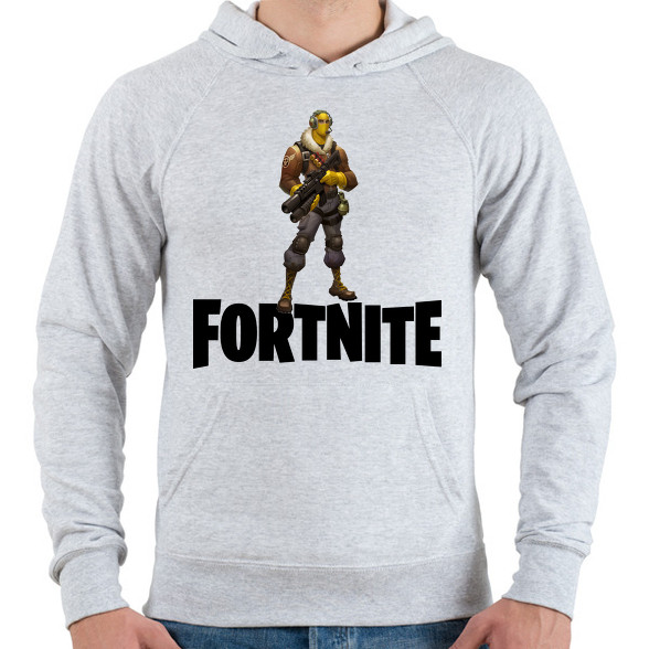 Fortnite #7 /Black/-Férfi kapucnis pulóver