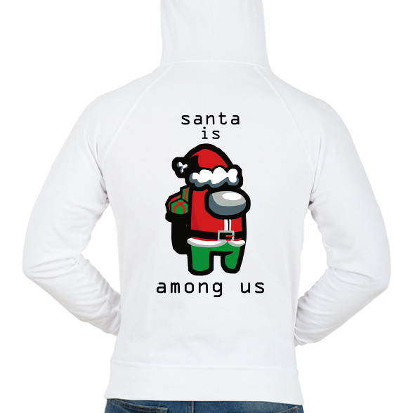 Among us - Santa is-Férfi kapucnis pulóver