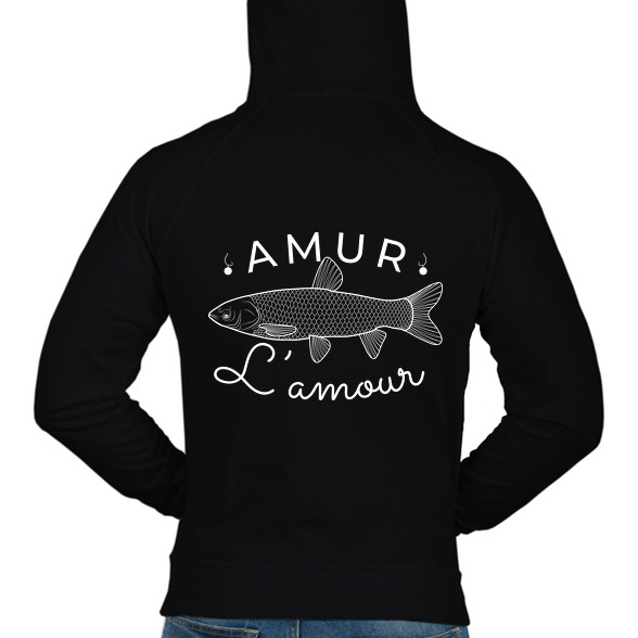 Amur Lamour White-02-Férfi kapucnis pulóver