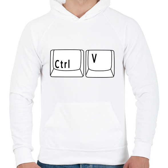 CTRL V-Férfi kapucnis pulóver