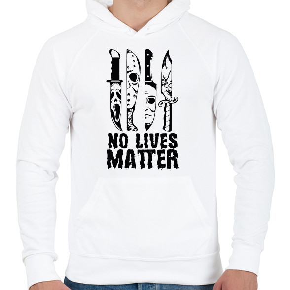 No lives matter-Férfi kapucnis pulóver