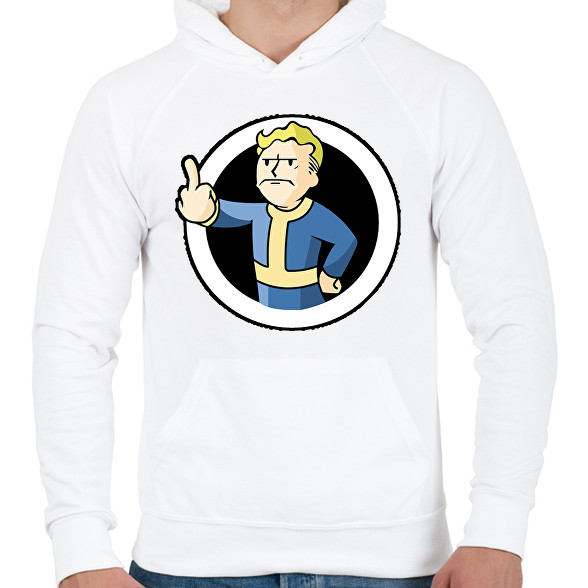 Fallout Vault boy-Férfi kapucnis pulóver