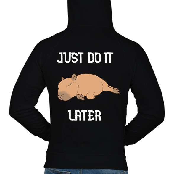 Capybara - just do it later-Férfi kapucnis pulóver