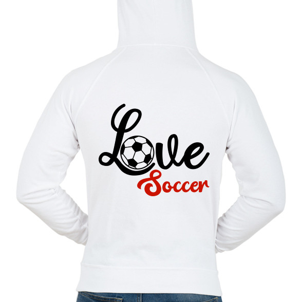 Love Soccer-Férfi kapucnis pulóver