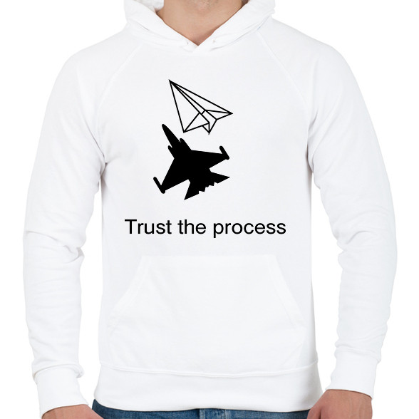 Trust the process-Férfi kapucnis pulóver