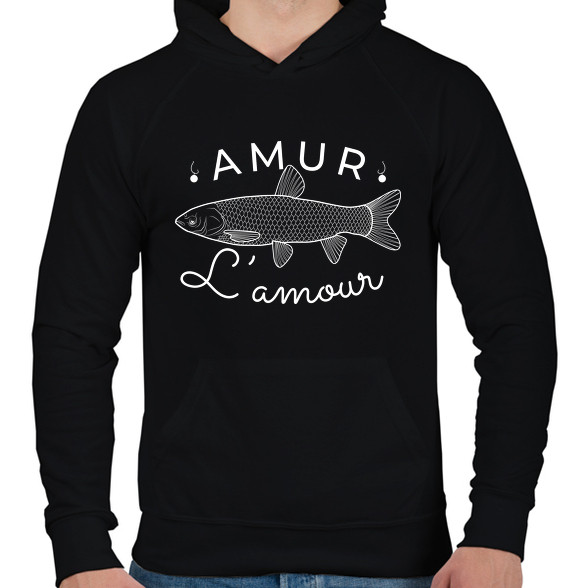 Amur Lamour White-02-Férfi kapucnis pulóver