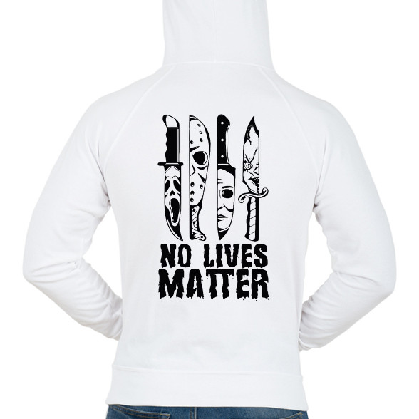 No lives matter-Férfi kapucnis pulóver