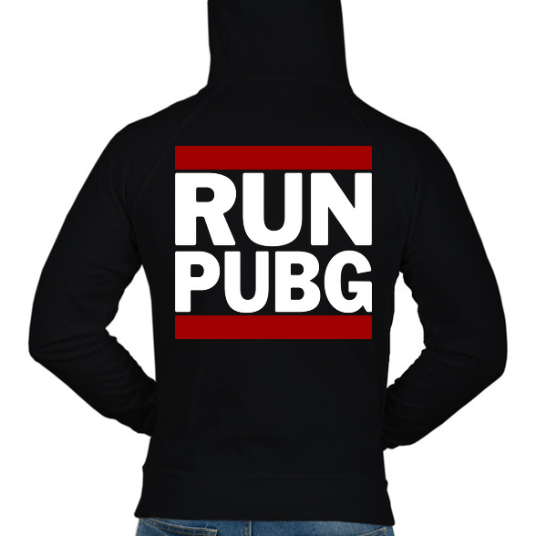 RUN PUBG-Férfi kapucnis pulóver