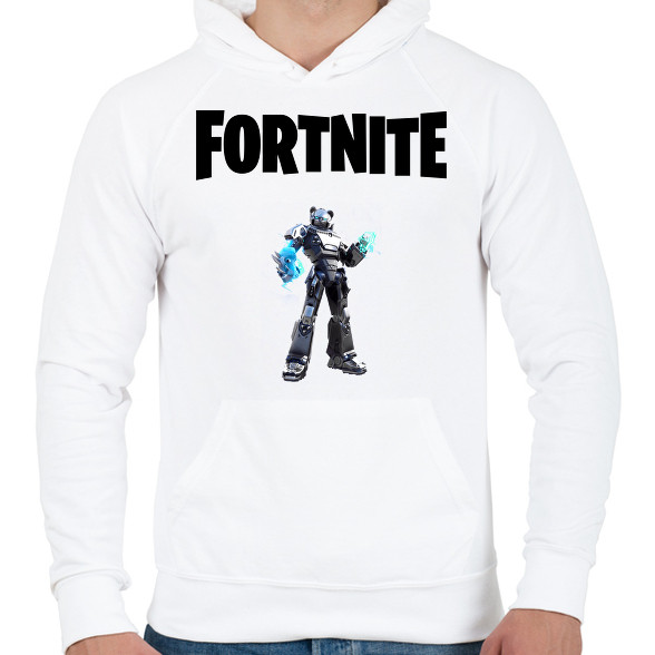 Fortnite Black Mecha Team -Férfi kapucnis pulóver