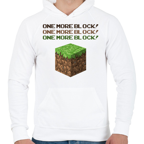 Minecraft Block-Férfi kapucnis pulóver