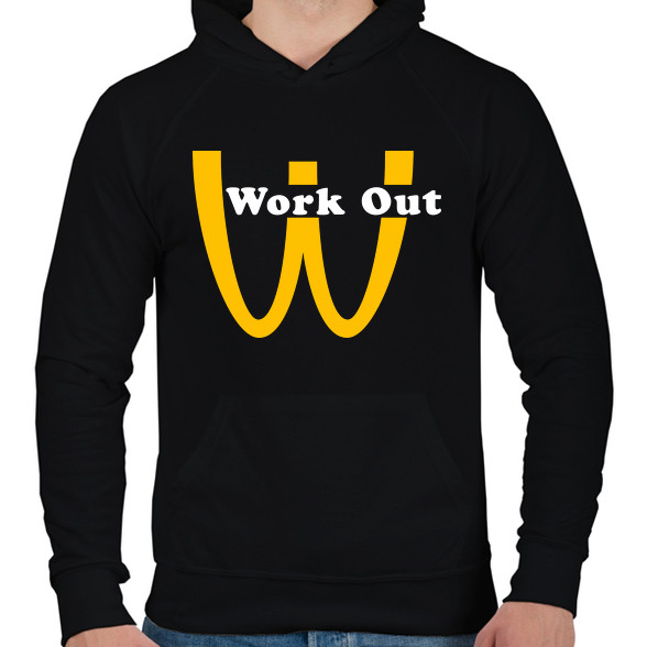 McDonalds Work Out-Férfi kapucnis pulóver