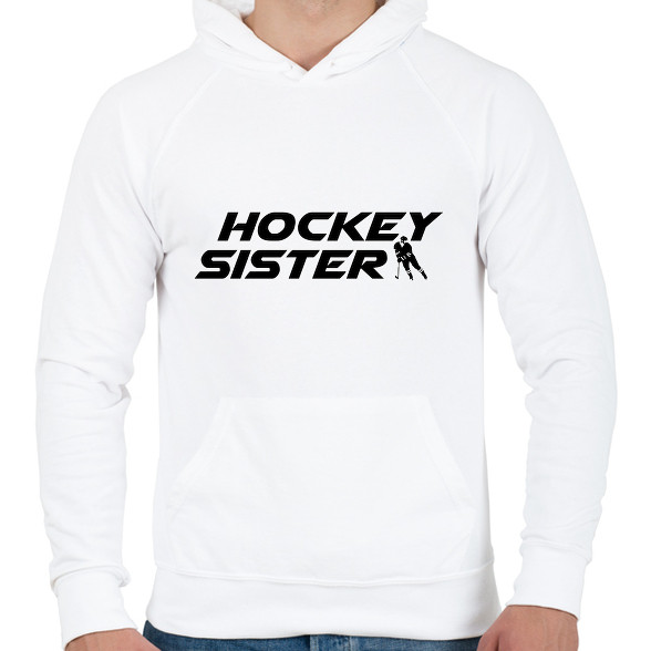 Hockey sister -Férfi kapucnis pulóver